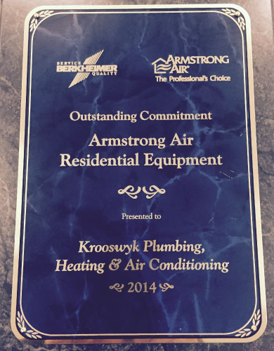 Krooswyk won an award for Outstanding Commitment